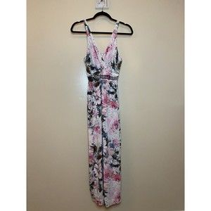 Plenty By Tracy Reese Gwyneth Floral Cropped Wide Leg One Piece Jumpsuit Sz 4